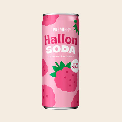 Hallonsoda 33cl